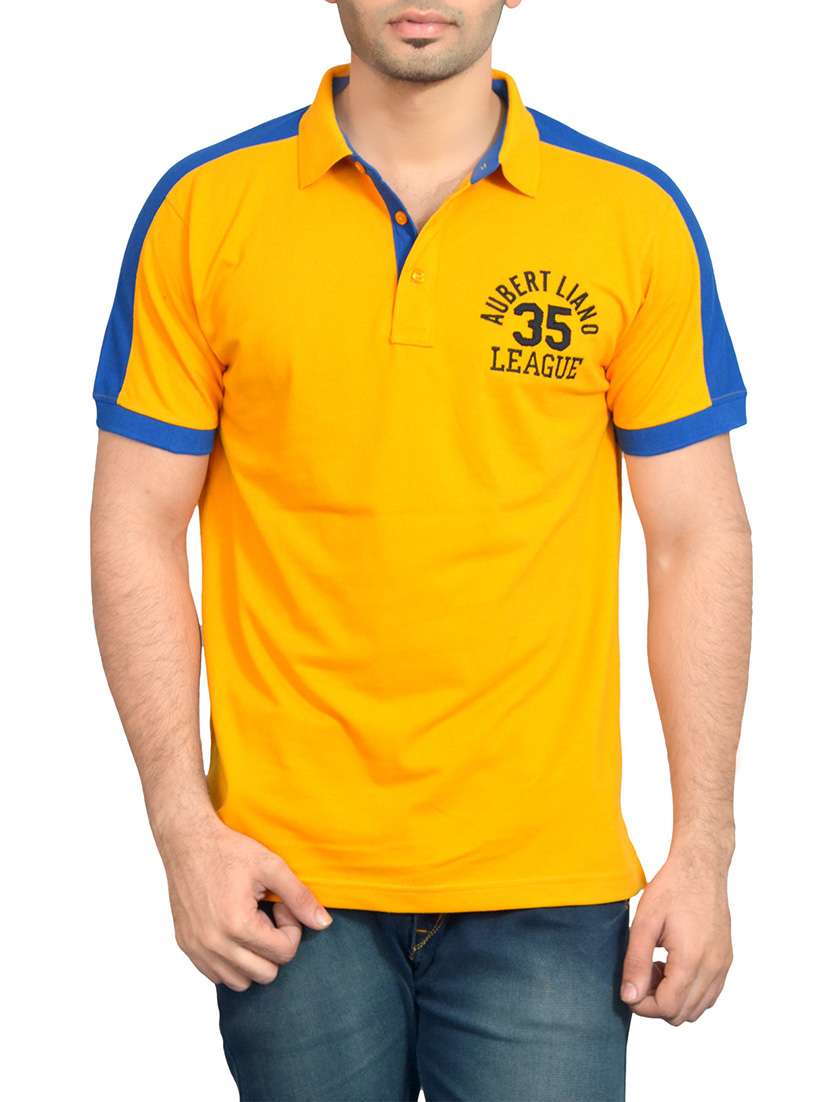 yellow cotton  t-shirt