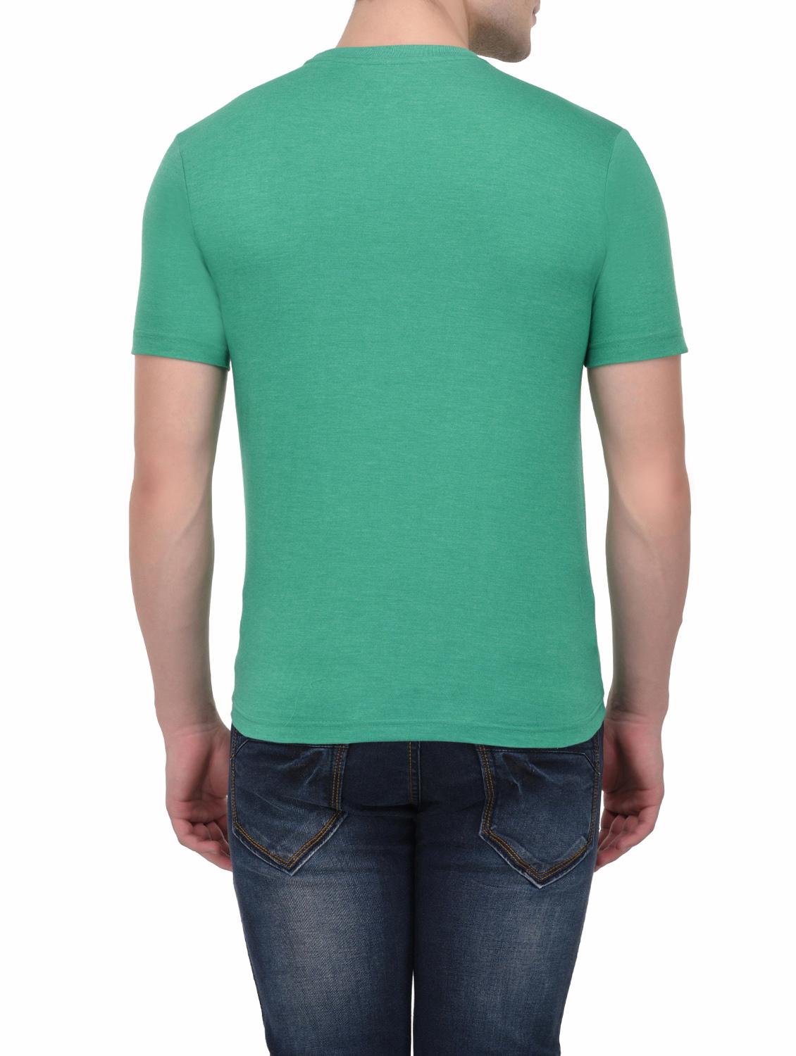 green cotton t-shirt - 14188947 - Standard Image - 2