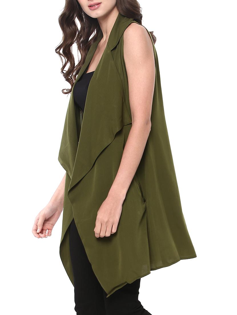 dark green crepe shrug - 14192791 - Standard Image - 2