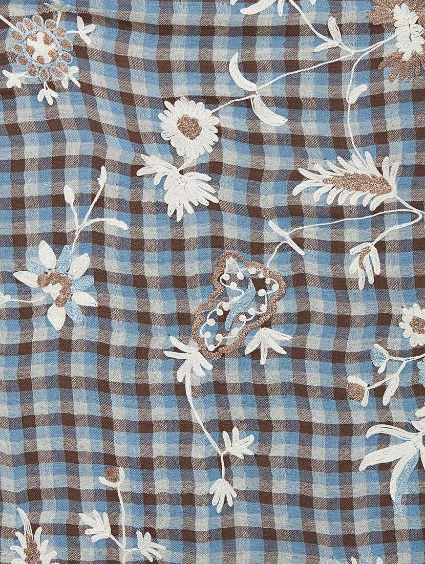 women's checks print stole - 14195456 - Standard Image - 2