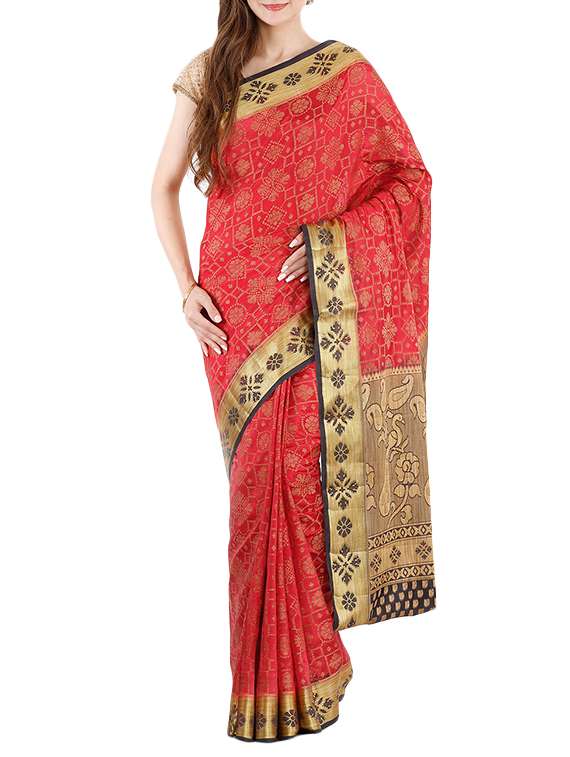 the chennai silks jute saree with blouse