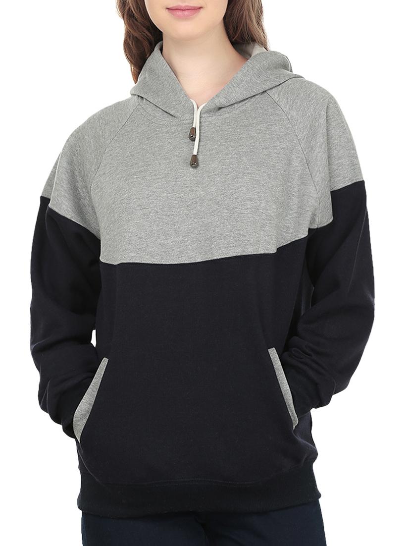 women's color block sweatshirt