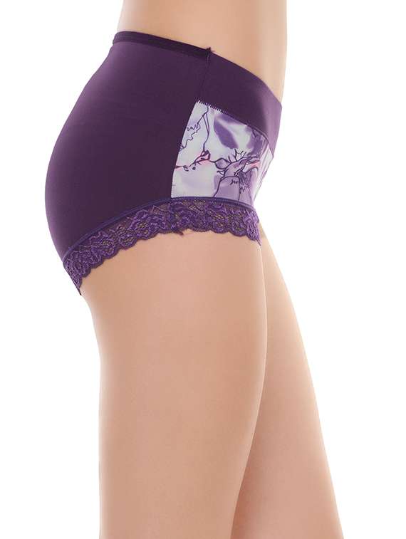 set of 3 multicolored printed nylon panties - 14214517 -  Standard Image - 2
