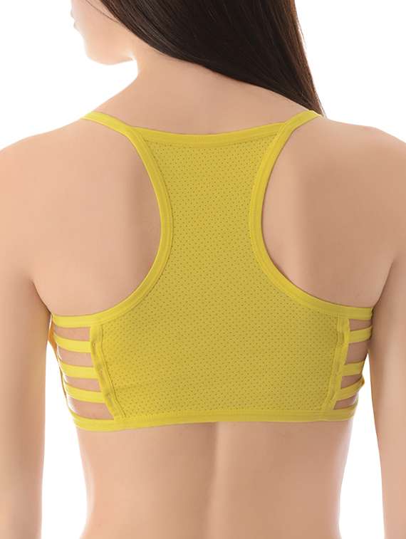 yellow nylon lette bra - 14214580 - Standard Image - 2