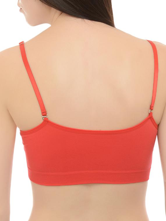 red nylon lette bra - 14214586 - Standard Image - 2