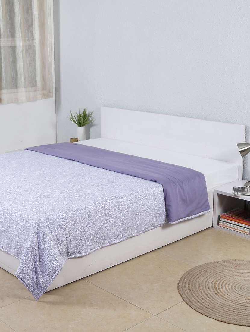 ditsy lavender cotton double duvet cover