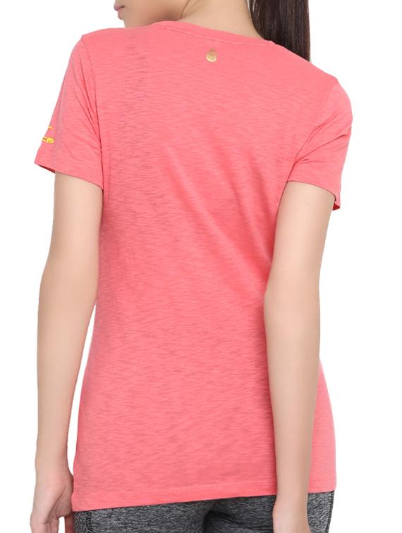 pink cotton casual tee - 14234114 - Standard Image - 2