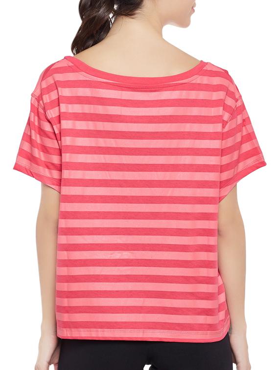 pink cotton casual top - 14234118 - Standard Image - 2