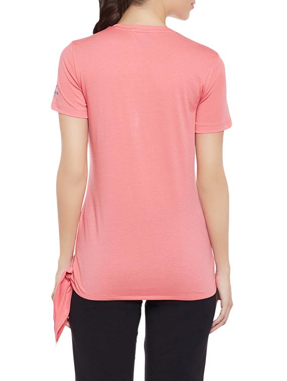 light pink cotton blend tee - 14235002 - Standard Image - 2