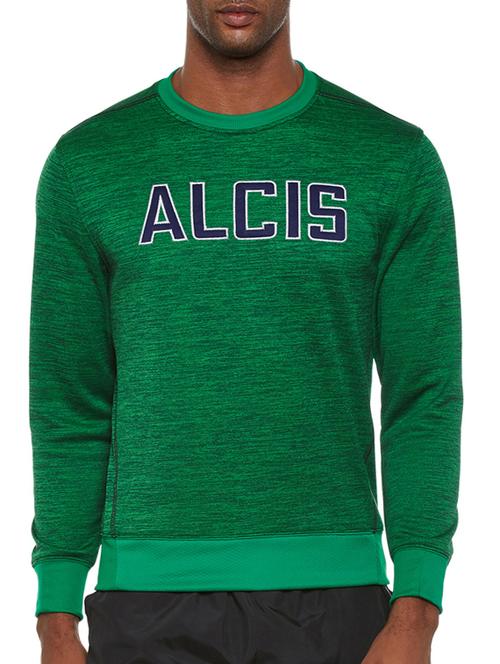 green chest printed sweatshirt - 14235250 -  Standard Image - 0