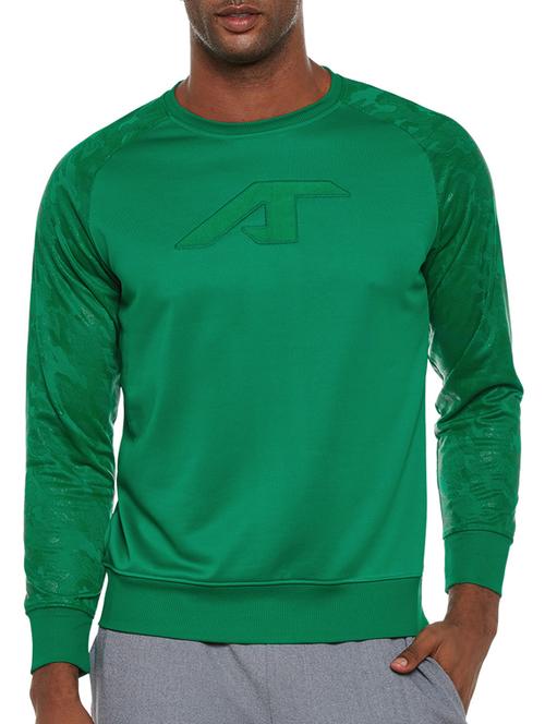 green polyester sweatshirt - 14235253 - Standard Image - 0