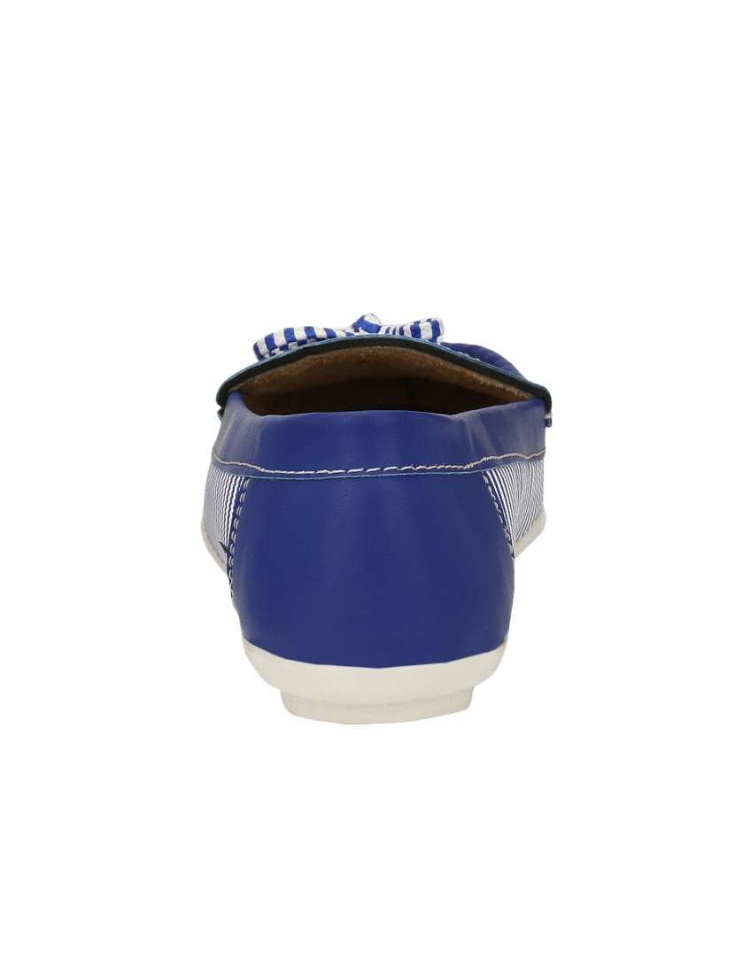 blue leatherette slip on loafers - 14236026 -  Standard Image - 2