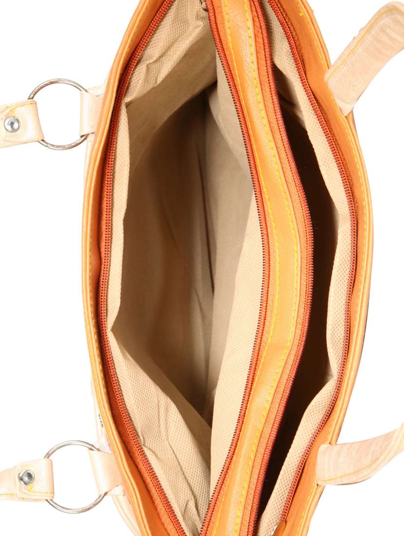 orange leatherette handbag - 14236437 - Standard Image - 2