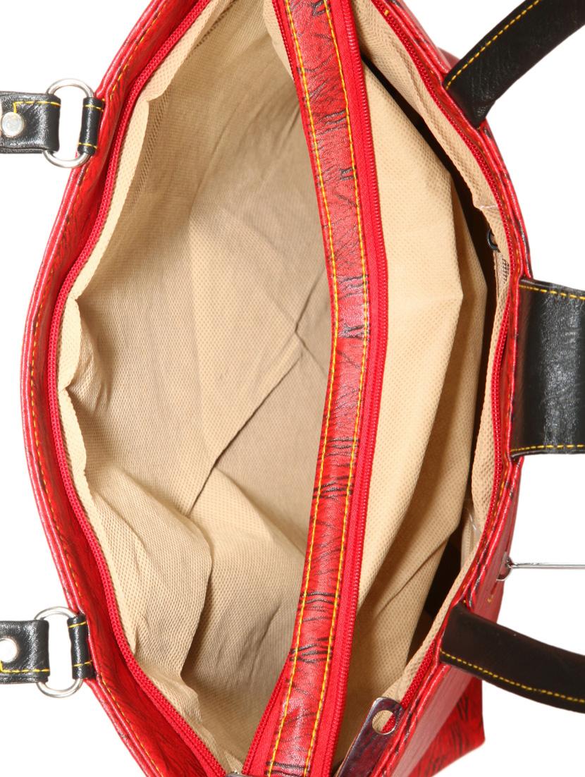 red leatherette regular handbag - 14236448 - Standard Image - 2