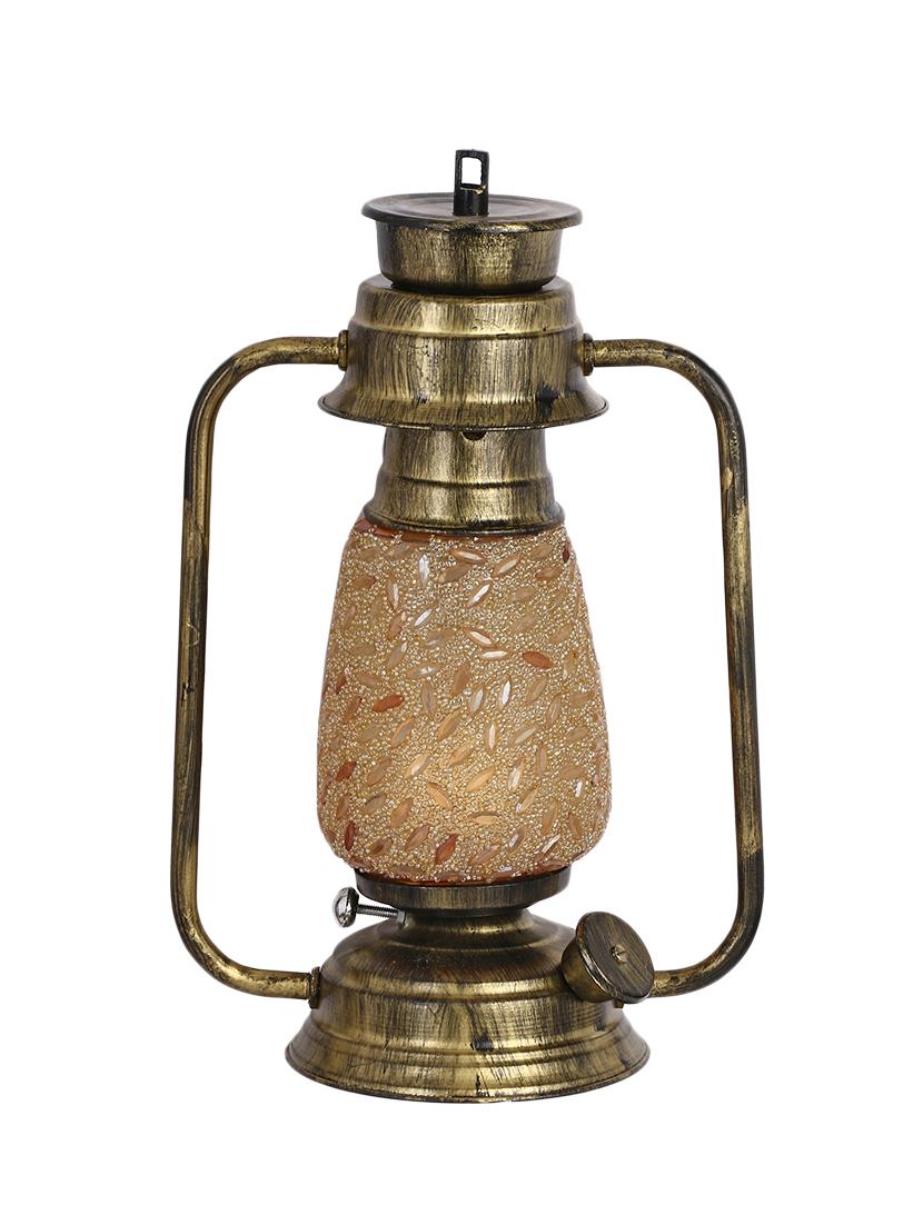 somil antique wall mount lantern lamp with glass hand decorated set of 4 - 14236539 - Standard Image - 2