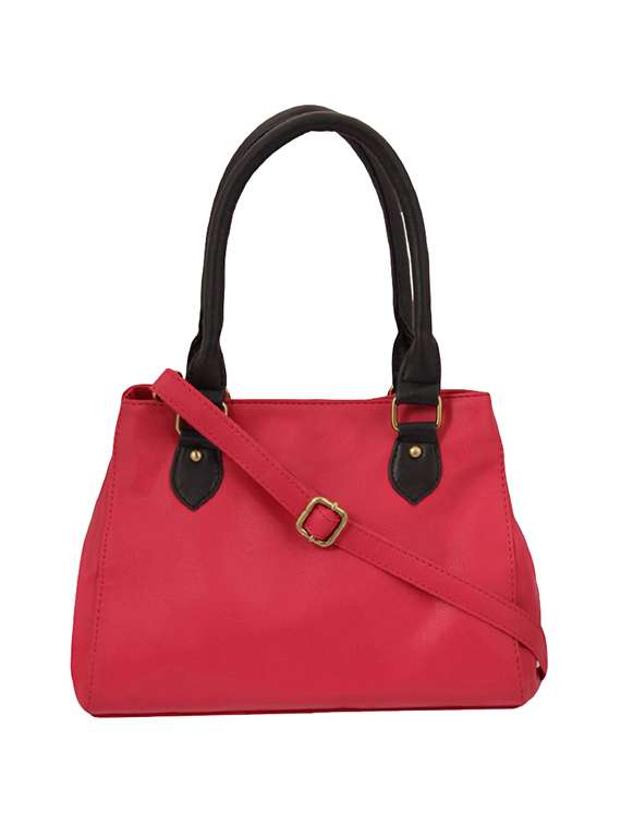 pink leatherette  regular handbag