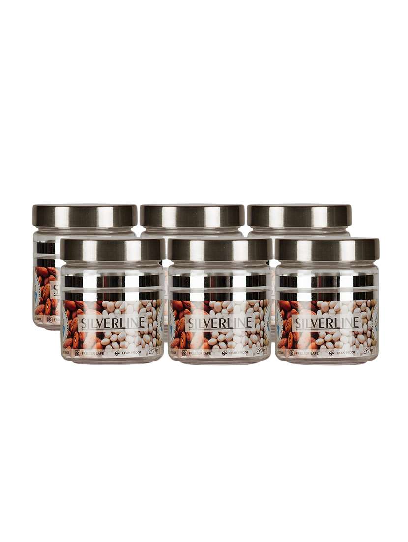  silver line container (set of 6)