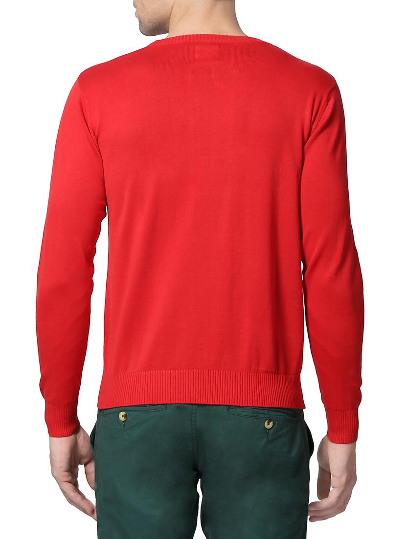 red cotton pullover - 14240362 - Standard Image - 2