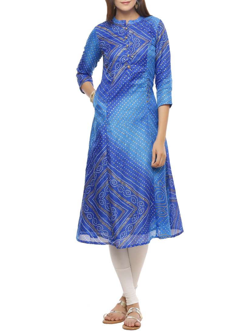 Bandhani a-line kurta