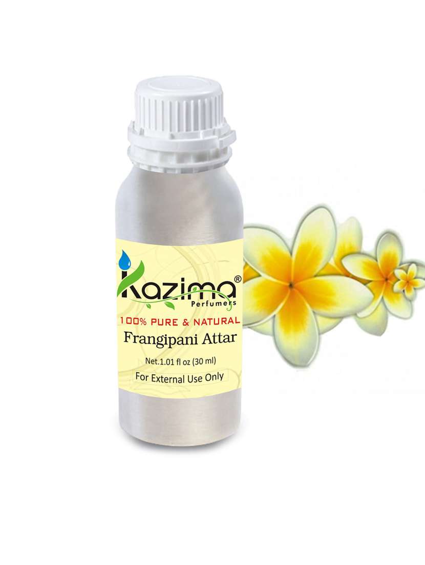 frangipani attar perfume for unisex (30 ml) - pure natural undiluted (non-alcoholic)