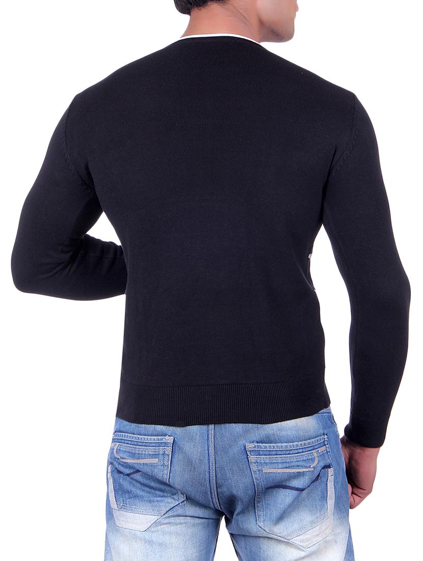 black checkered pullover - 14314827 - Standard Image - 2