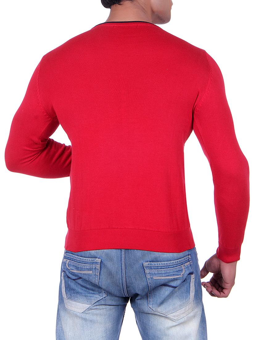red cotton pullover - 14314828 - Standard Image - 2