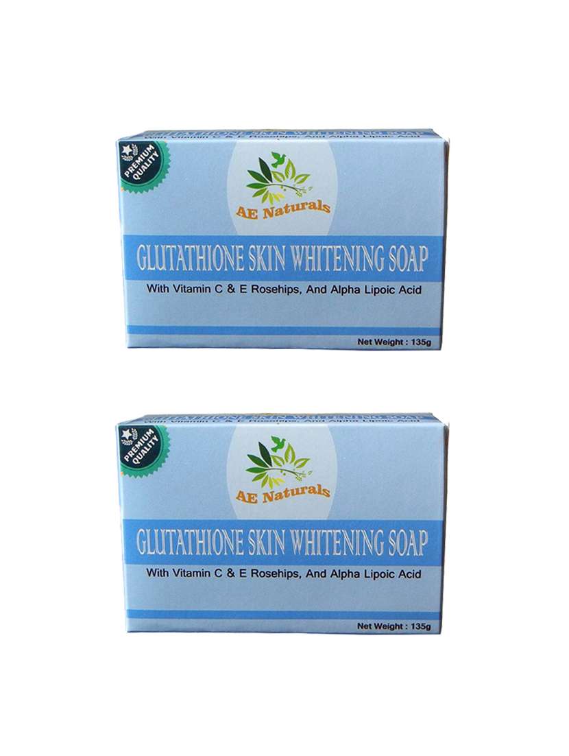 ae naturals premium glutathione skin whitening soap 2x135g