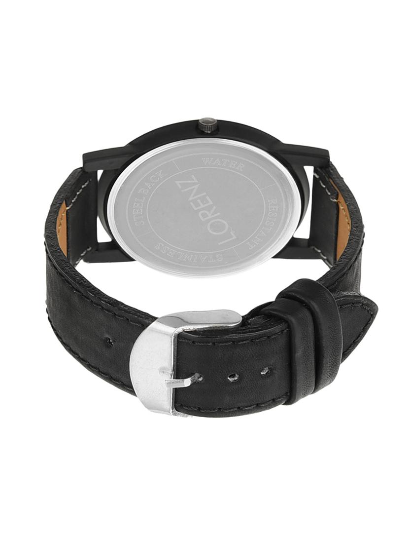 lorenz mk-4013a black dial analog watch combo for men - 14322108 - Standard Image - 2