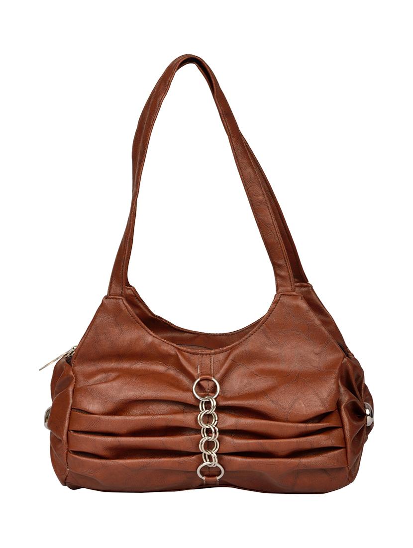brown leatherette handbag - 14326444 - Zoom Image - 0