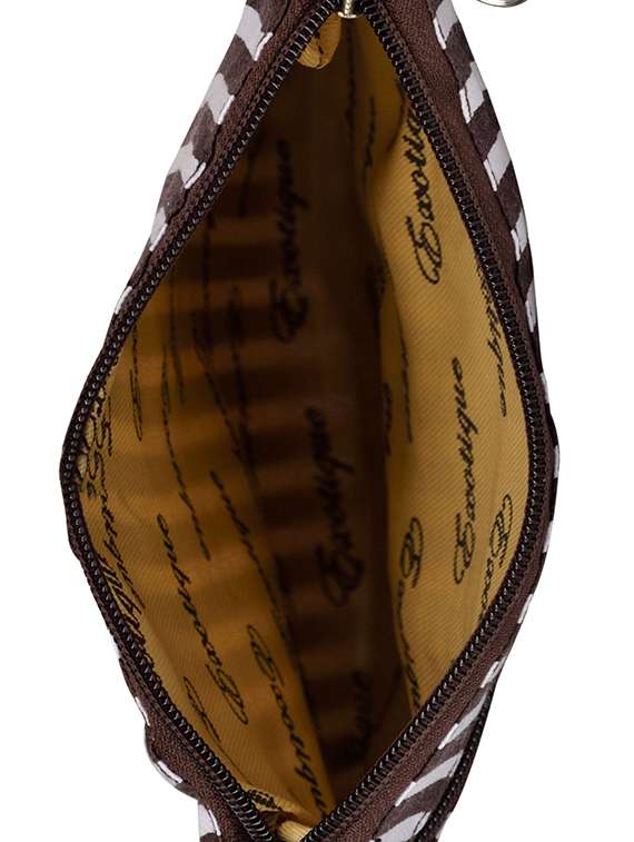 brown striped regular sling bag - 14326450 - Standard Image - 2