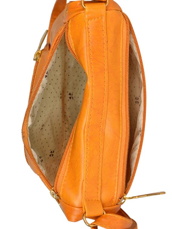 tan leatherette regular sling bag - 14326470 - Standard Image - 2
