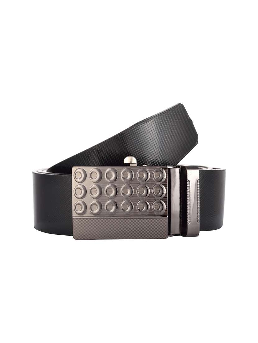 black leather belt