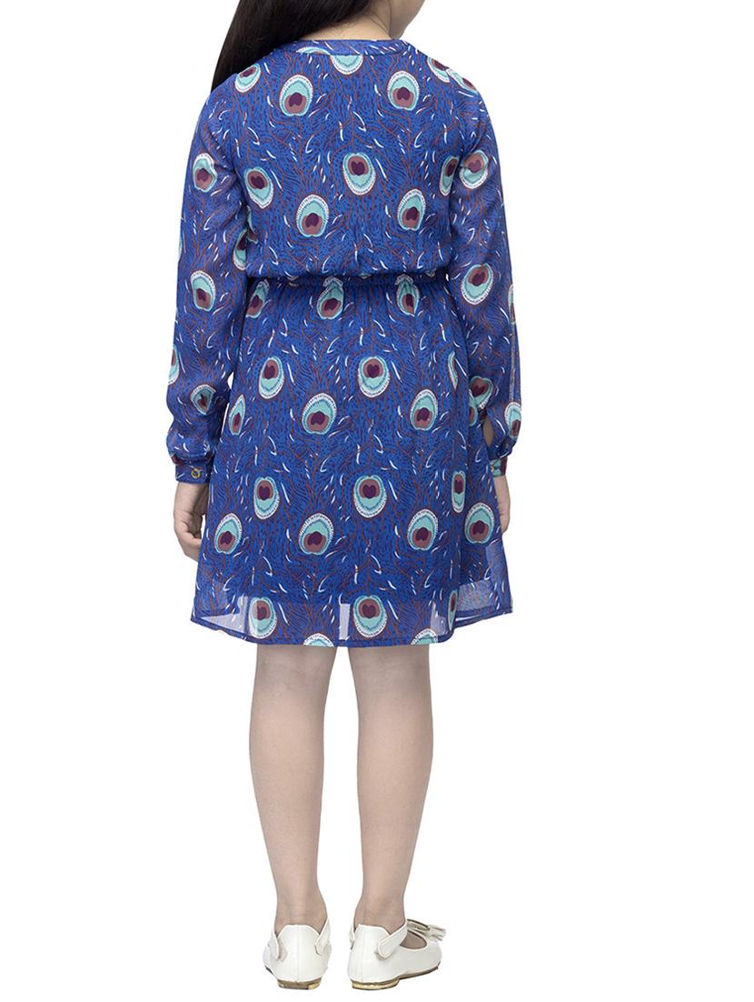 blue polyester frock - 14328242 - Standard Image - 2
