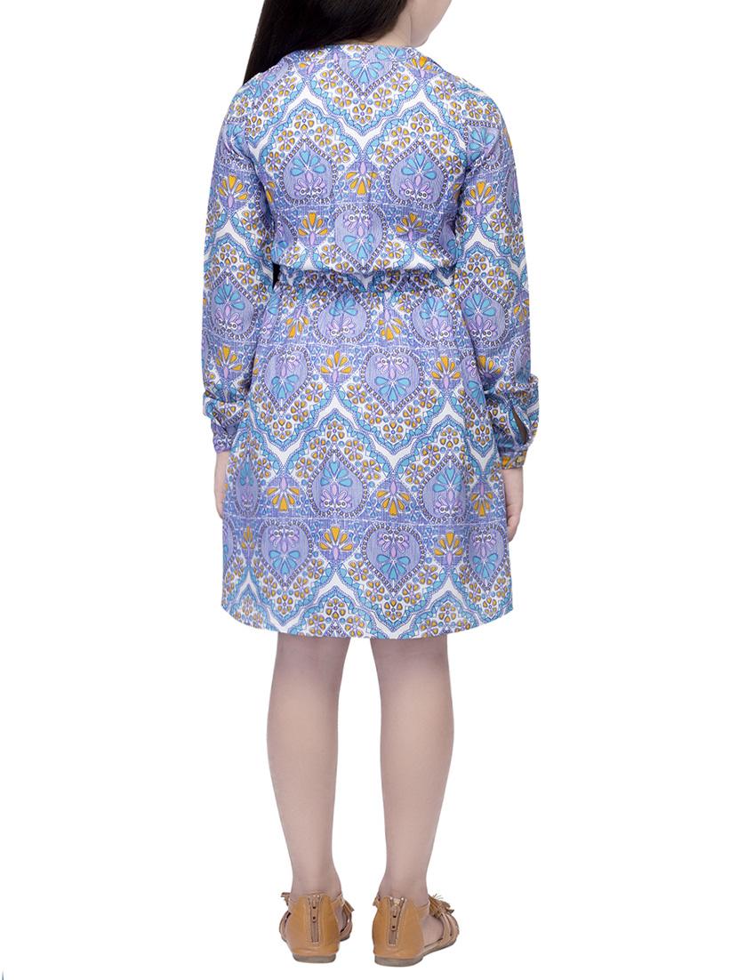 multi colored polyester frock - 14328244 - Standard Image - 2