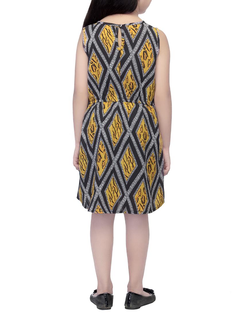 multi colored polyester frock - 14328247 - Standard Image - 2
