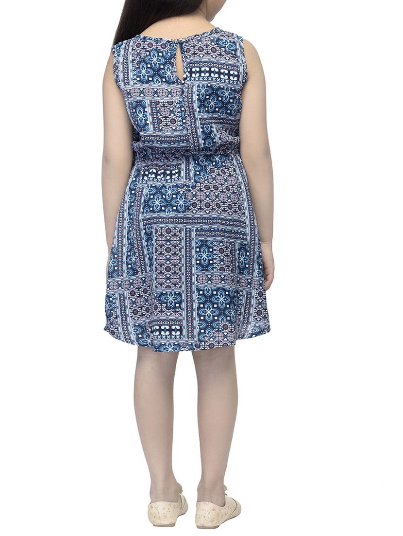multi colored polyester frock - 14328248 - Standard Image - 2