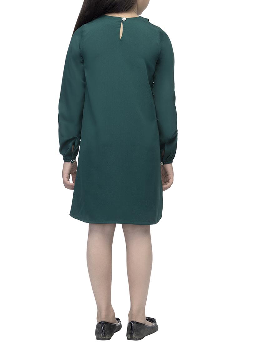 green polyester frock - 14328250 - Standard Image - 2