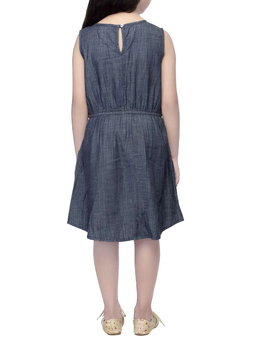 blue cotton frock - 14328254 - Standard Image - 2