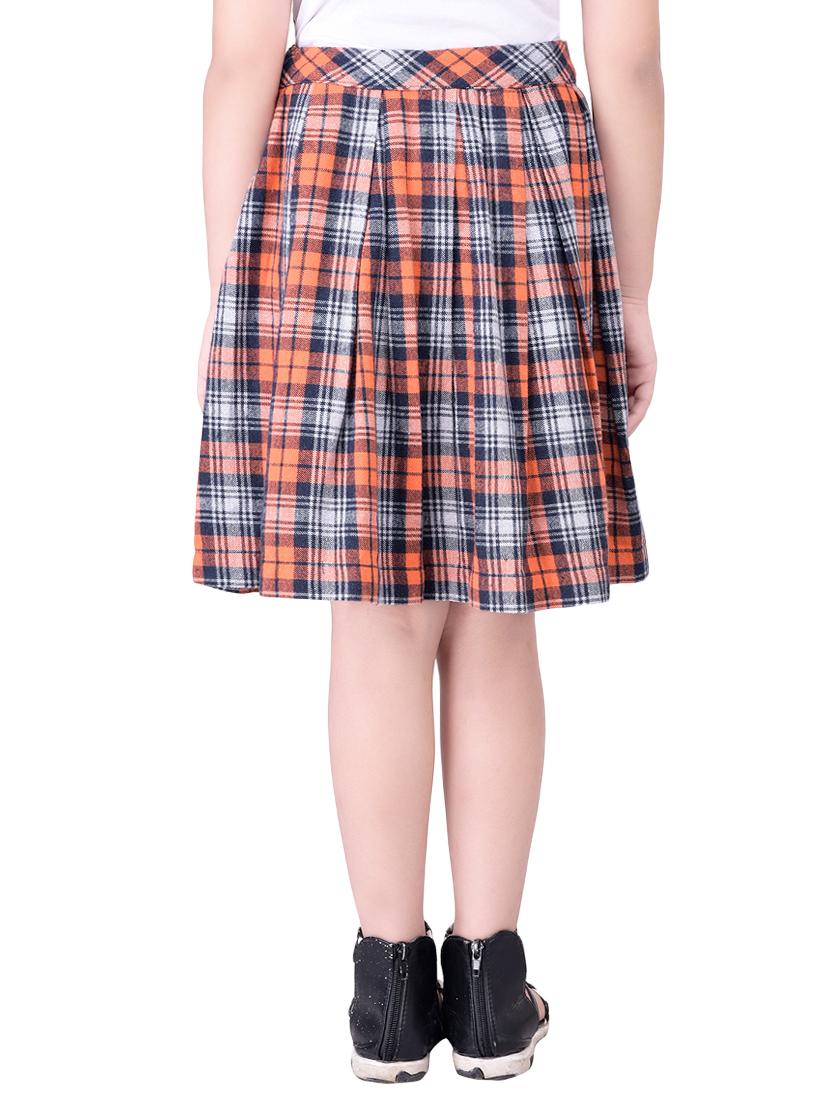 multi colored cotton flared skirt - 14328304 - Standard Image - 2