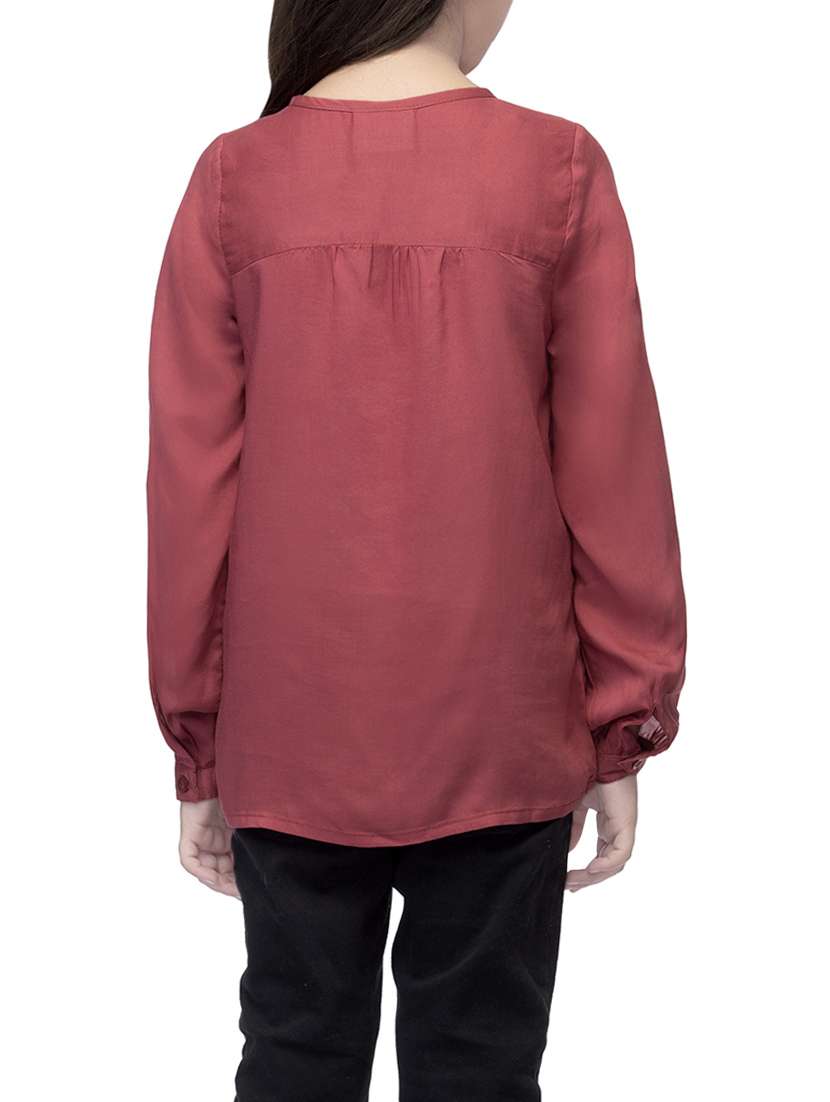 red viscose top - 14328313 - Standard Image - 2