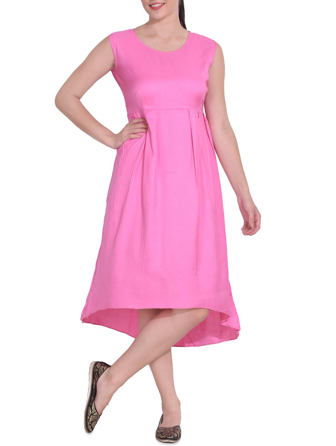 women's high low solid dress - 14329232 - Zoom Image - 0
