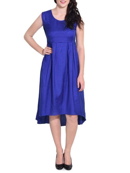 women's high low solid dress - 14329236 -  Standard Image - 0