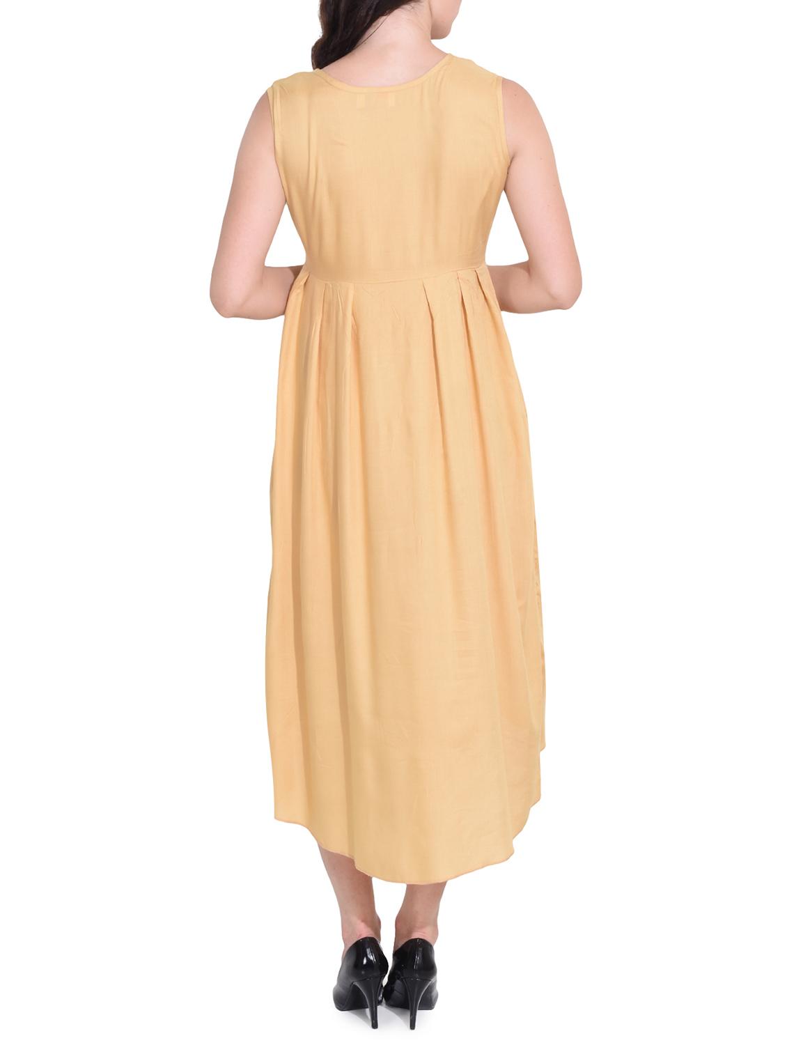 women's high low knee length dress - 14329239 - Standard Image - 2