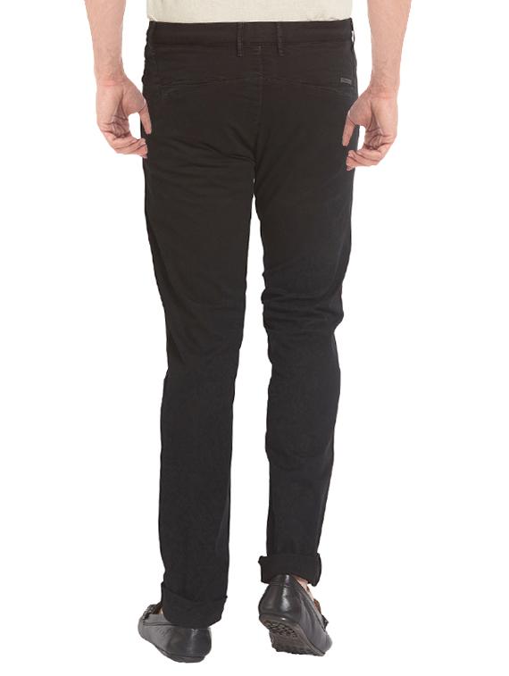 black cotton chinos casual trousers - 14331979 - Standard Image - 2