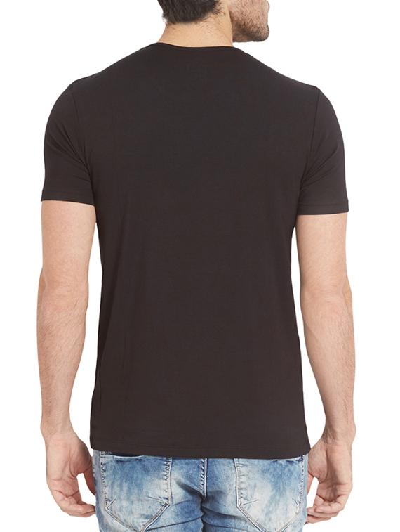 black cotton t-shirt - 14332198 - Standard Image - 2