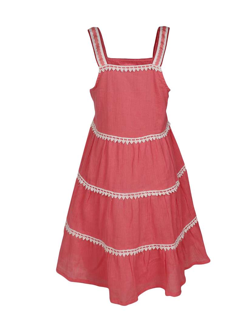 red cotton frock