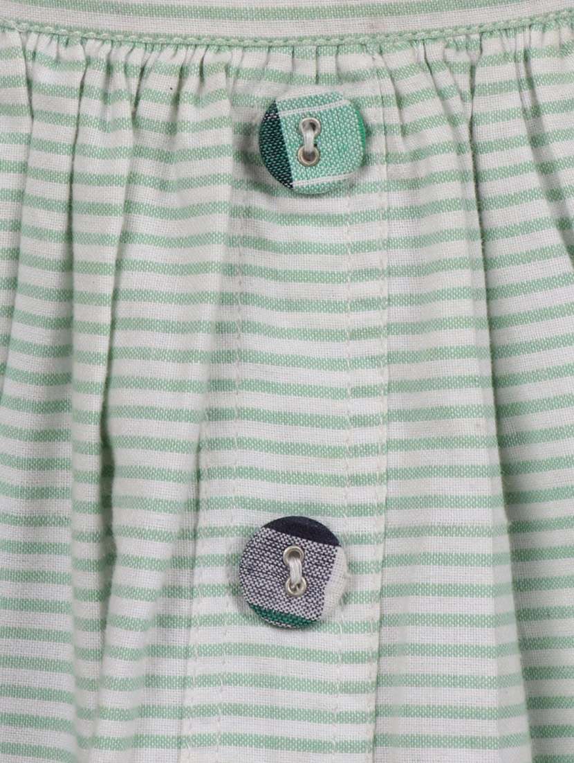 green cotton flared skirt - 14333875 -  Standard Image - 2