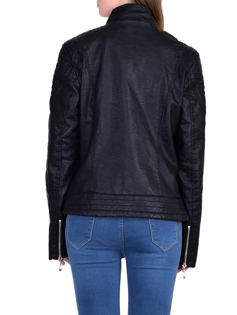 black leatherette jacket - 14335375 - Standard Image - 2