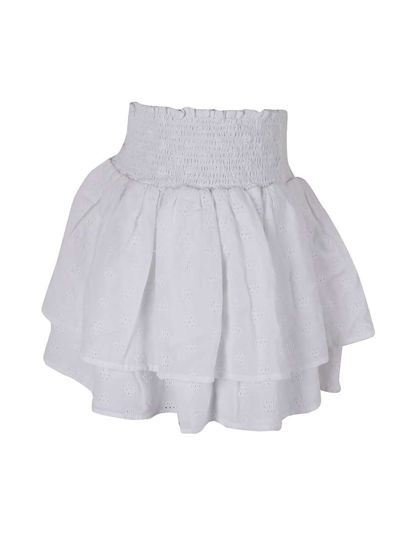 white cotton  skirt