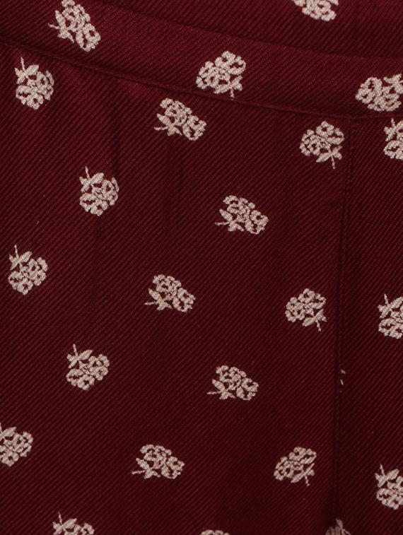 girls maroon printed full length set - 14336010 - Standard Image - 2